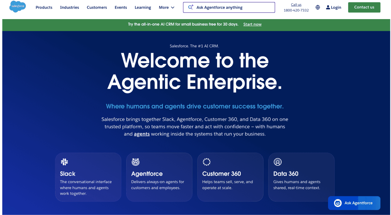 Salesforce Einstein AI Service Agent
