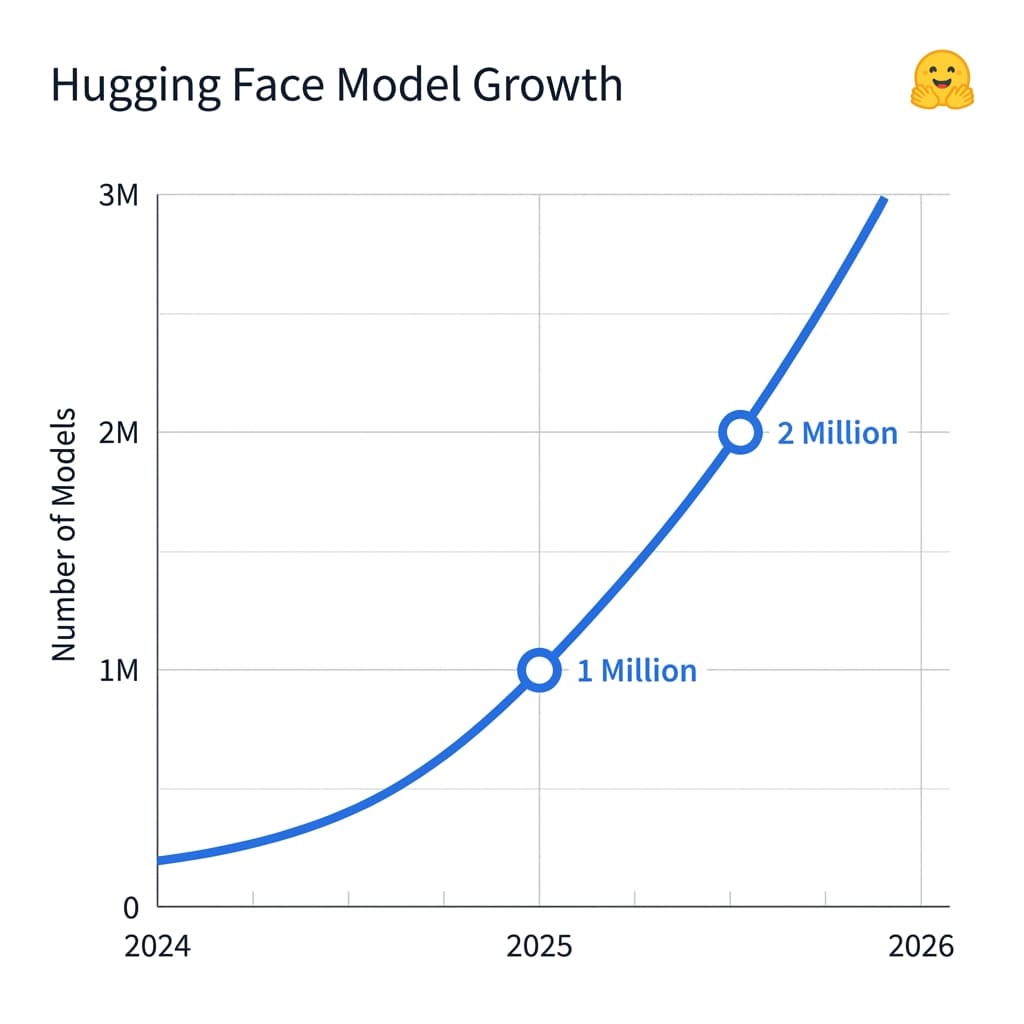 Hugging Face Model Growth 2024-2026