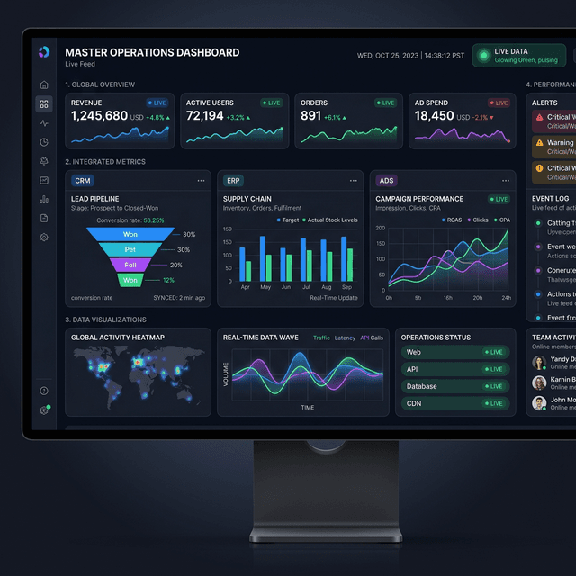 Live Business Intelligence Dashboard