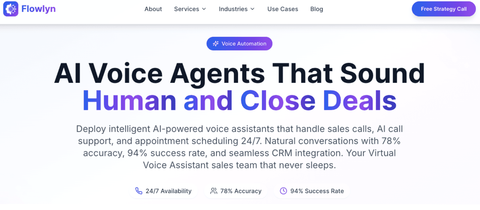 Flowlyn AI Voice Agent