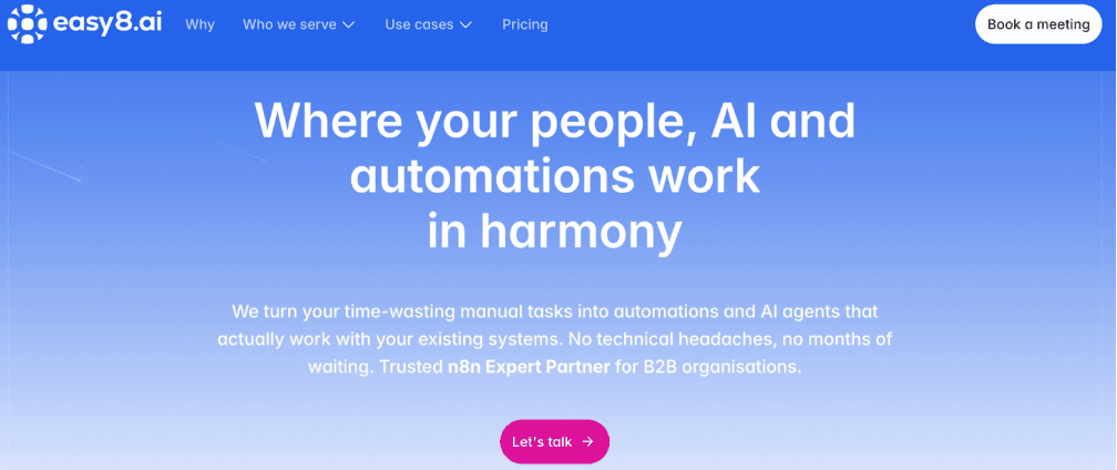 Easy8 n8n Automation Agency Germany