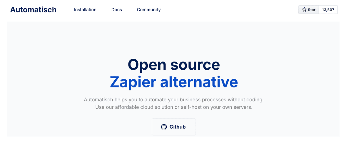 Automatisch Homepage
