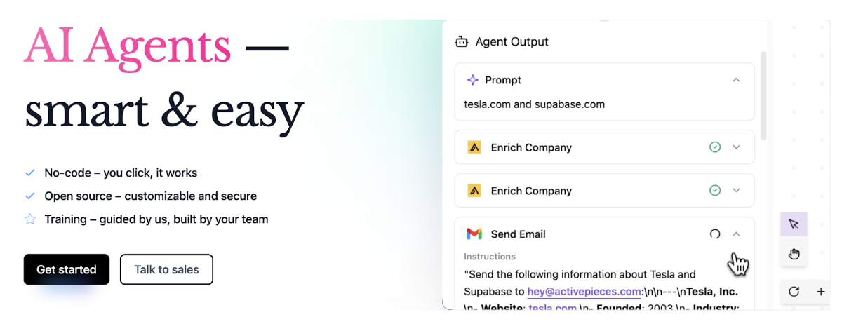 Activepieces Homepage