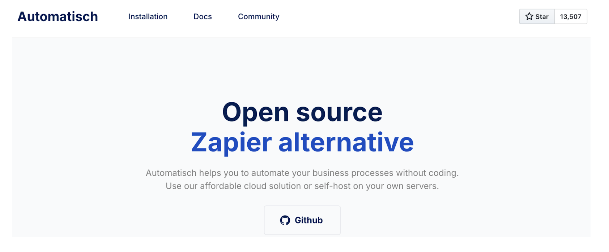 Automatisch Homepage