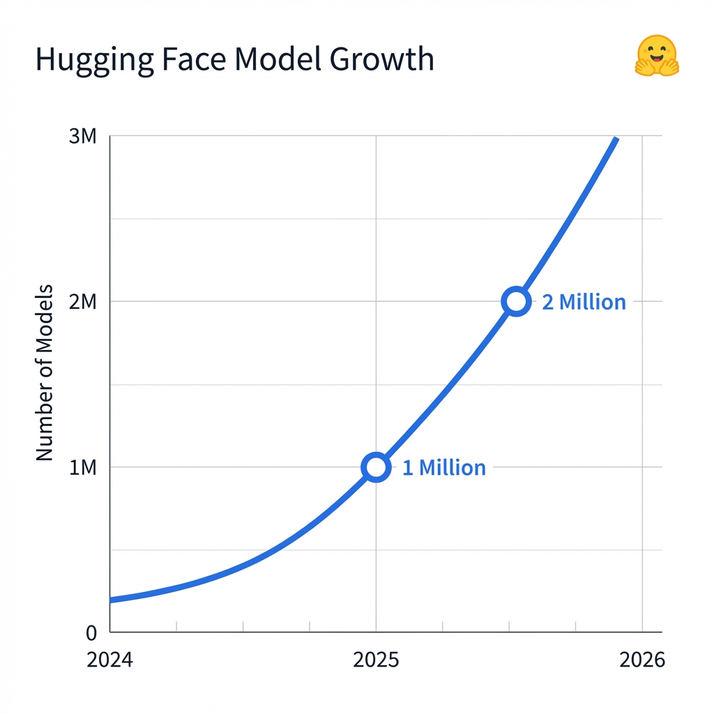 Hugging Face Model Growth 2024-2026