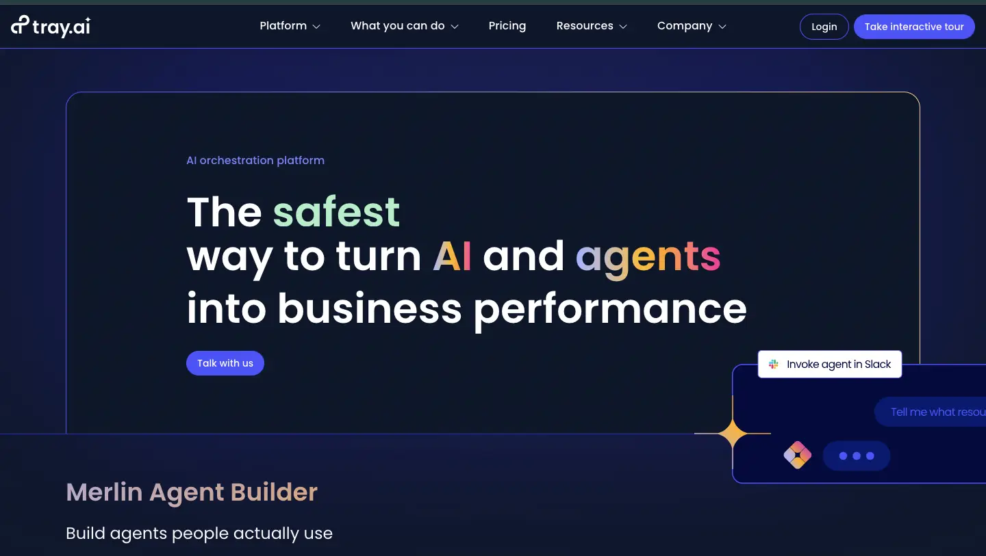 “screenshot of Trai.io homepage”